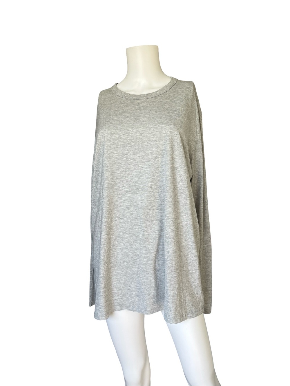 Lululemon Gray Long Sleeve Top Pullover Oversized Activewear Neutral Womens